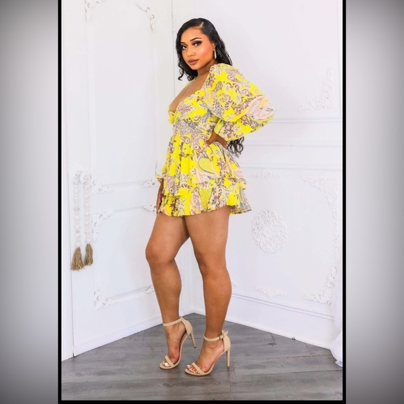 26. Sunny Dreams Ruffle Romper - Picture 3 of 5